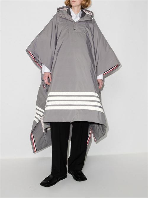 Poncho con cappuccio THOM BROWNE | FOD066X05222035